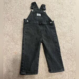 Levi's Baby Black Denim Overalls